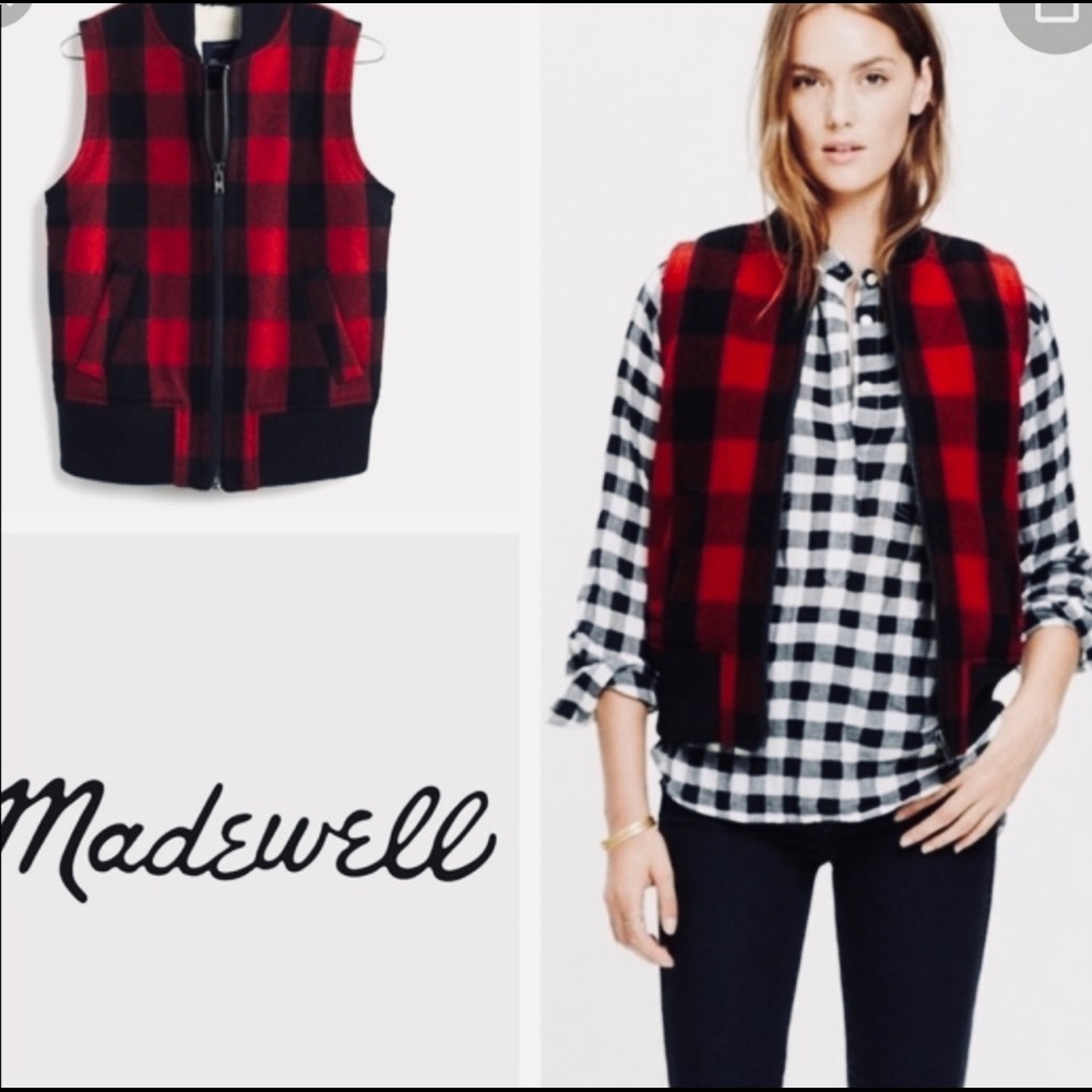 Madewell Buffalo Plaid Vest
